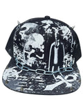 Slenderman hat with metal work and chains