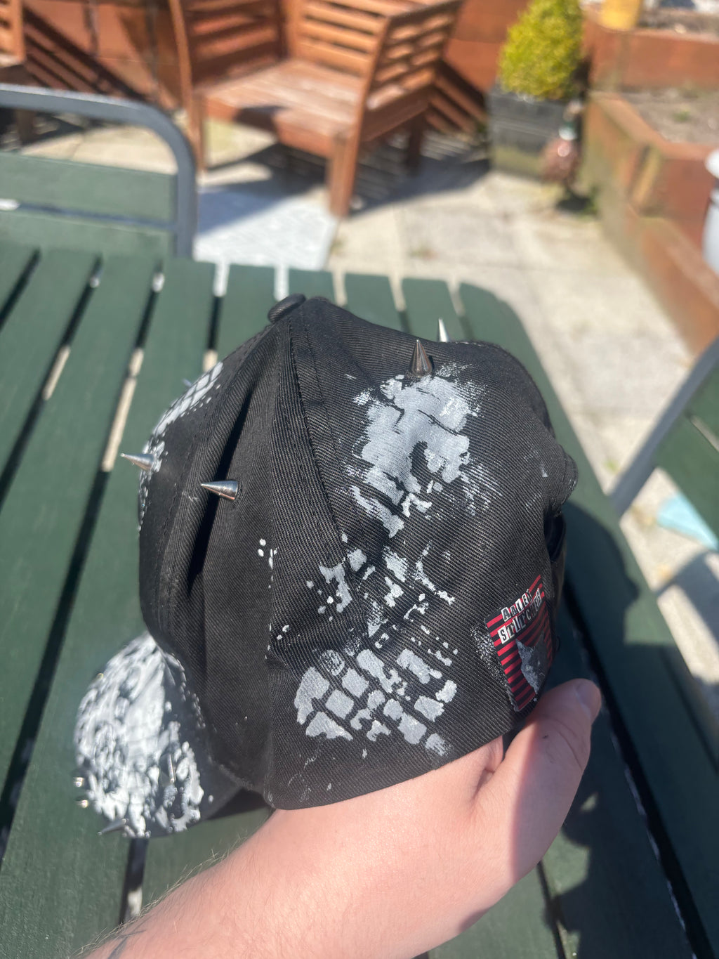 Chainsaw massacre hat with metal work