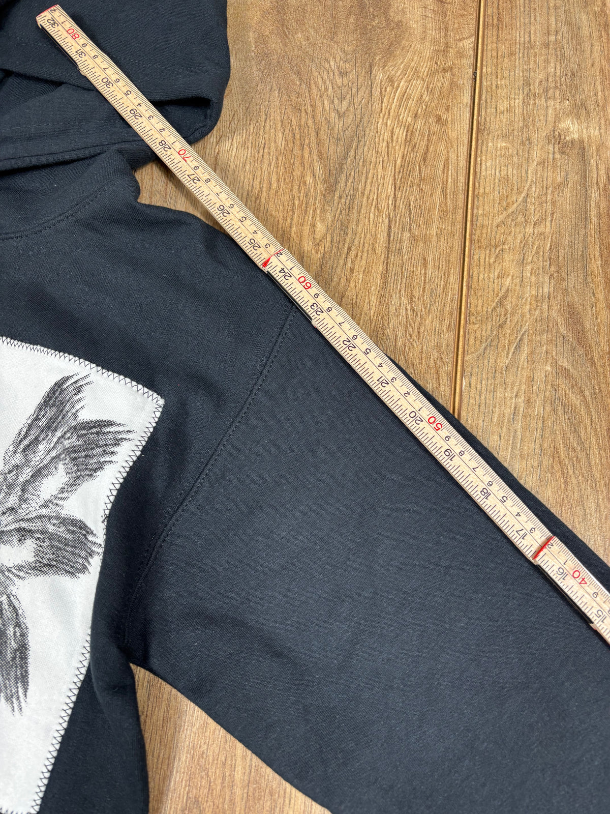 Alternative Black And White Patchwork Hoodie