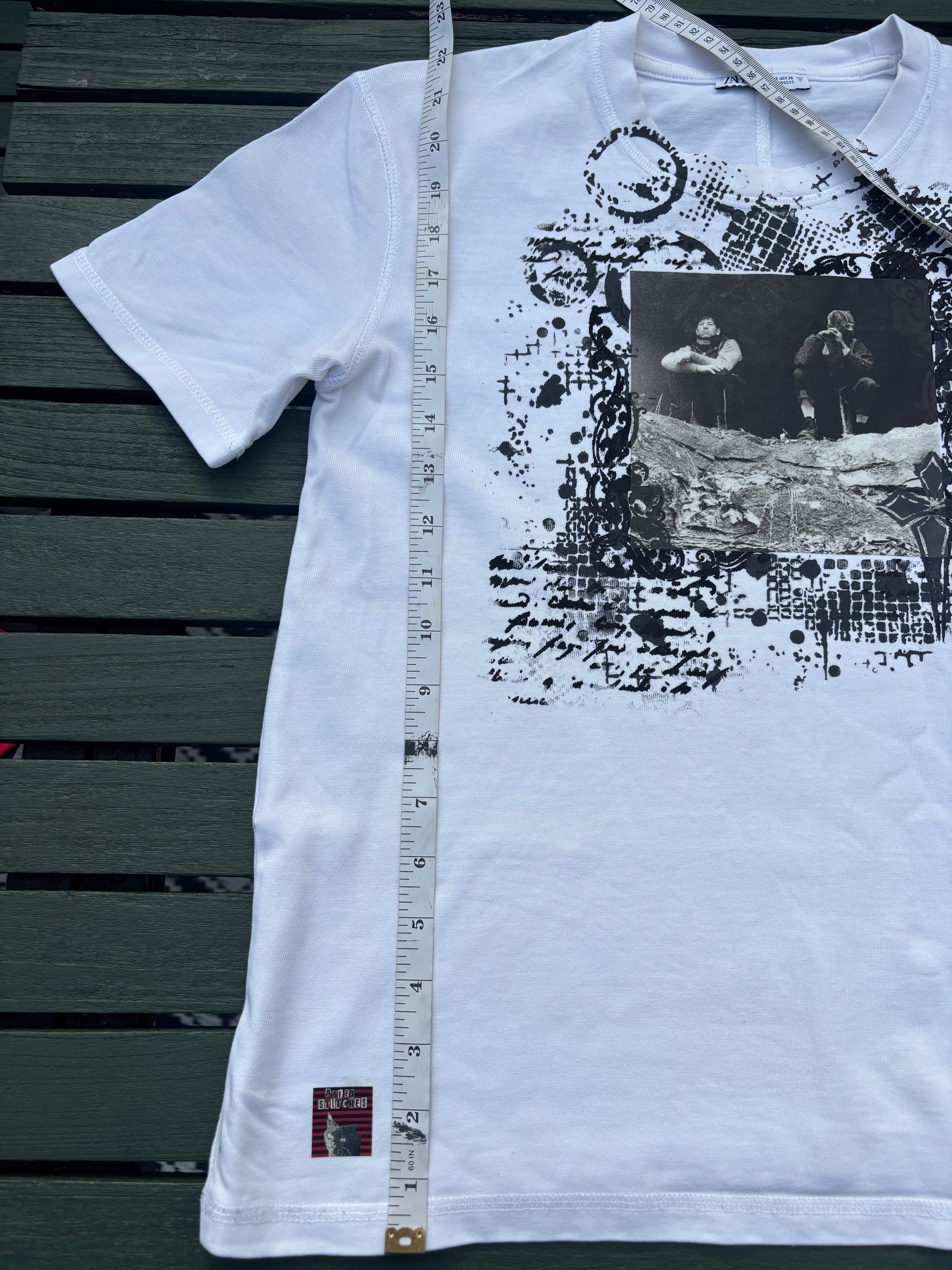 Twenty one pilots thick boxy fit white tshirt