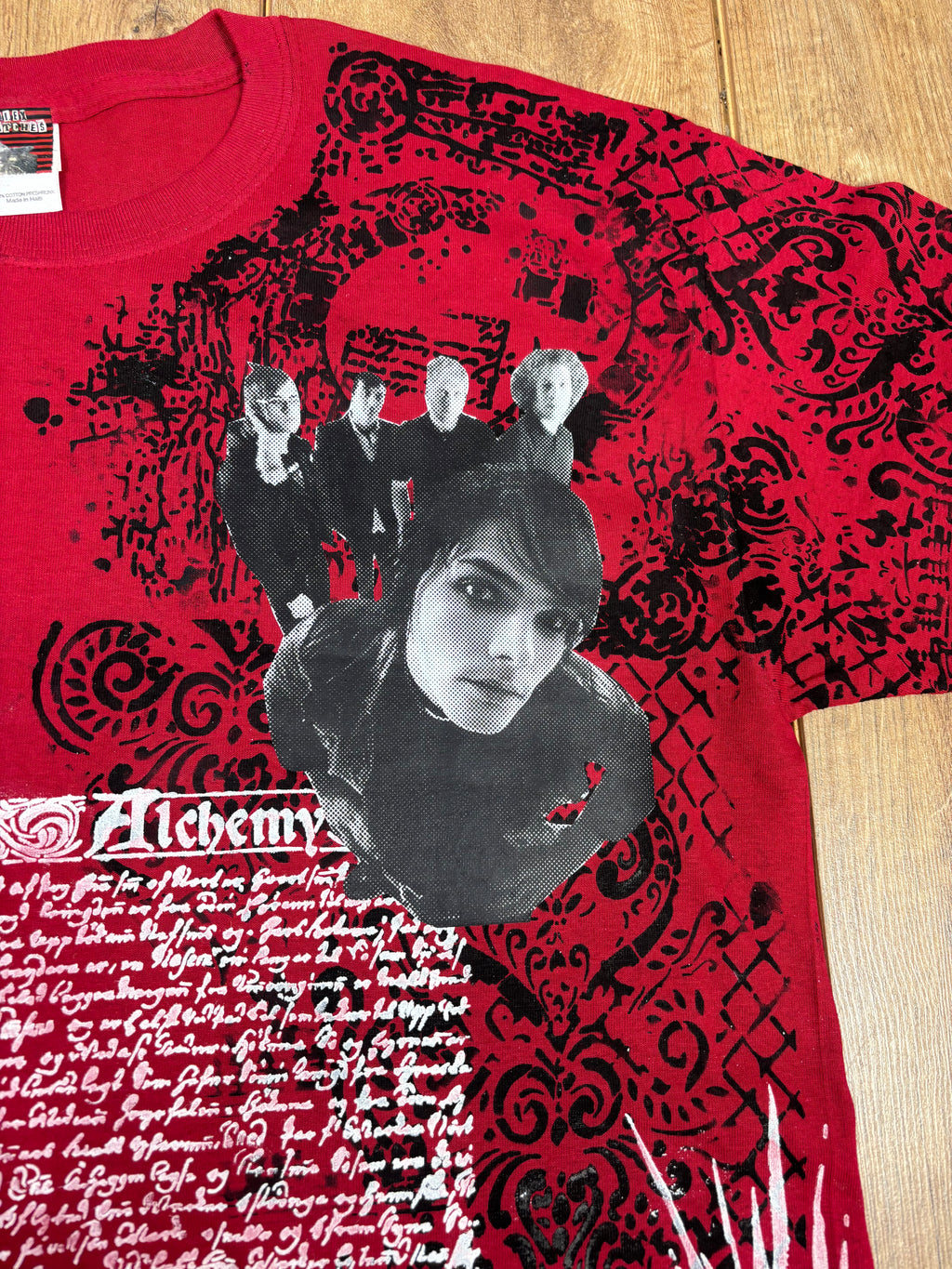 Red My Chemical Romance upcycled tshirt