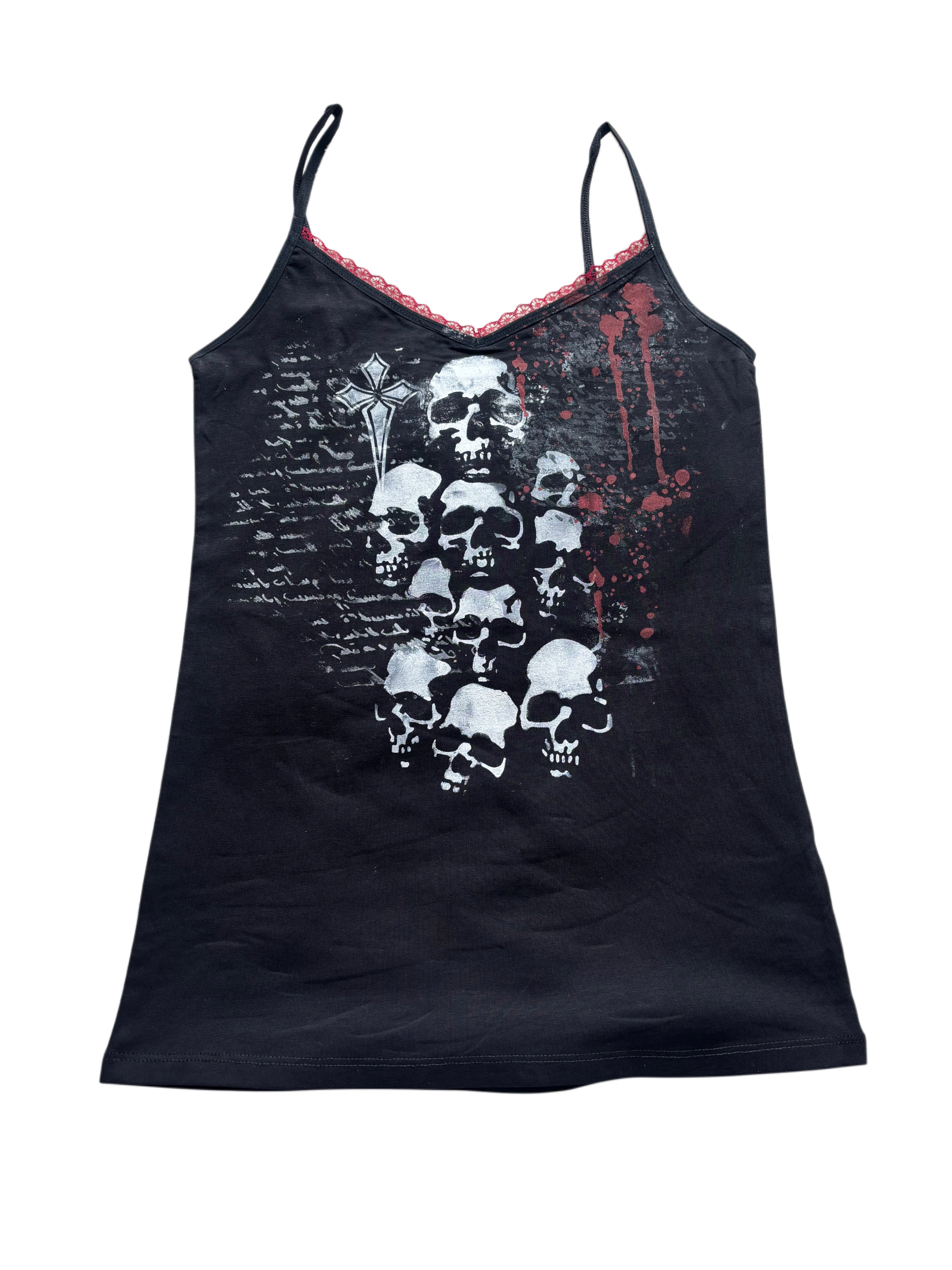 skull alternative bloody cami
