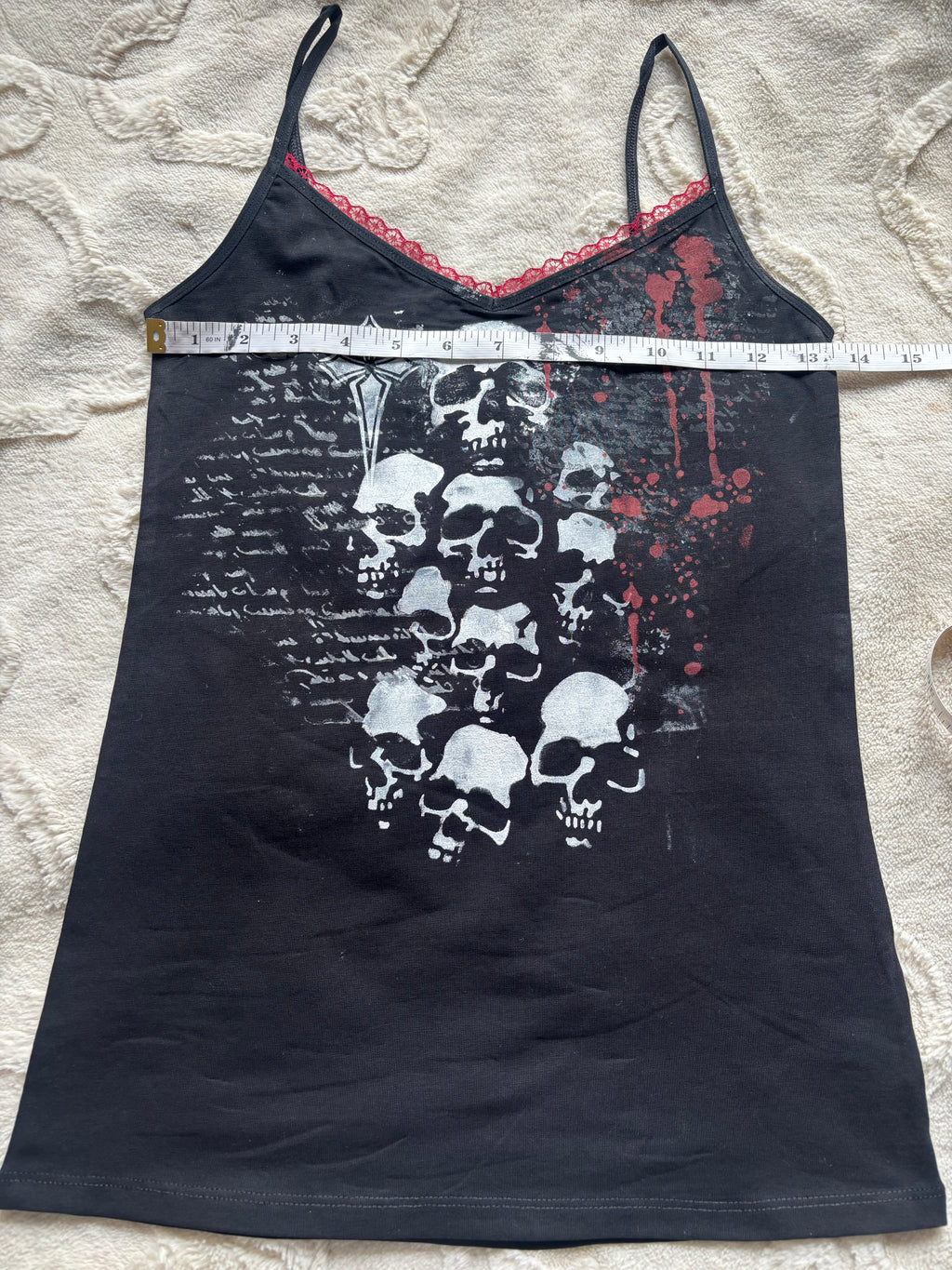 skull alternative bloody cami