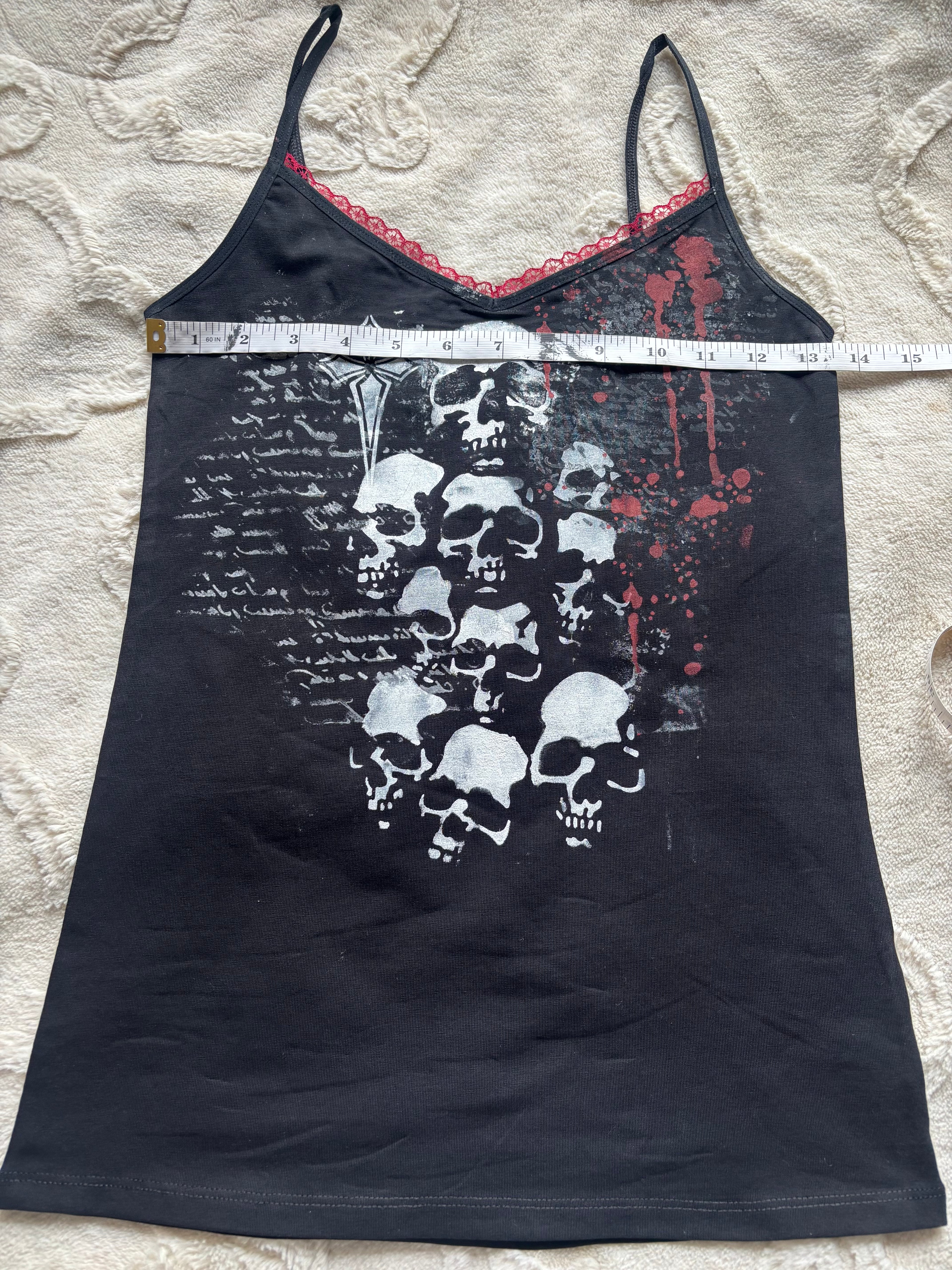 skull alternative bloody cami