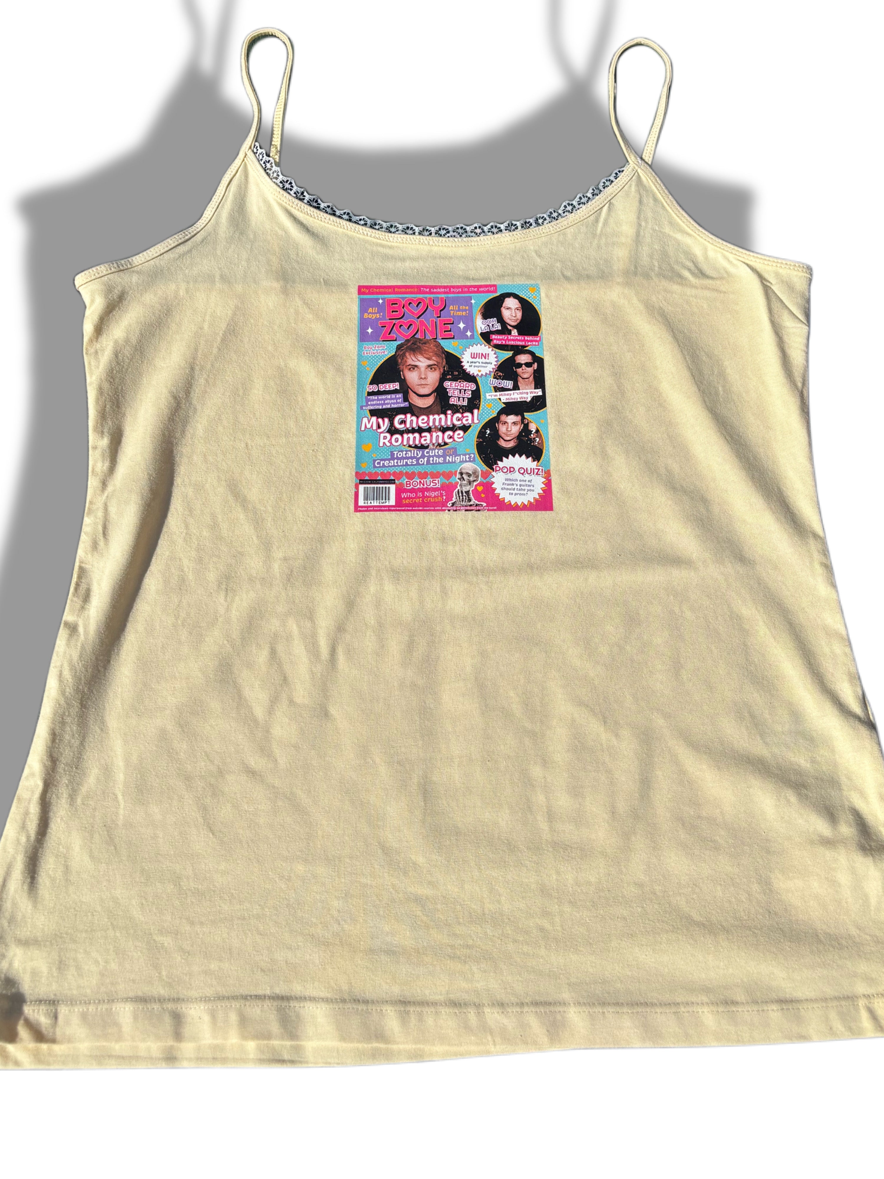MCR boy zone cami with lace