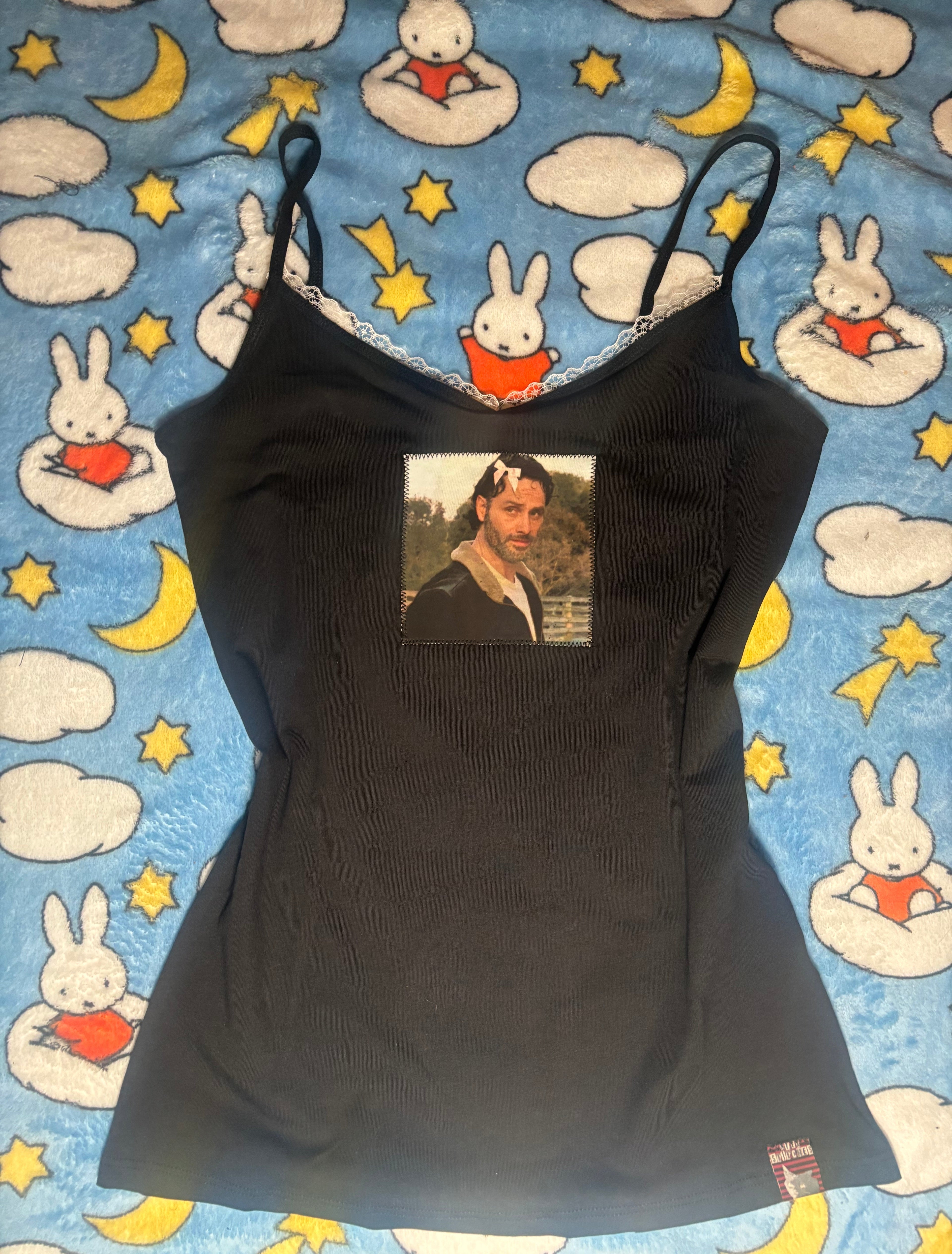 Rick Grimes TWD cami laced tank top