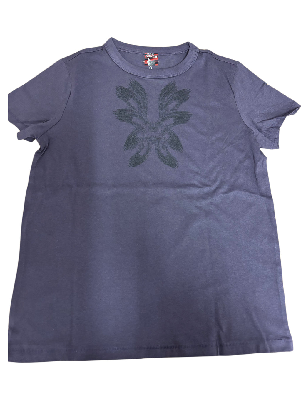 Purple Ladys Short Sleeve T-Shirt with Angel Print