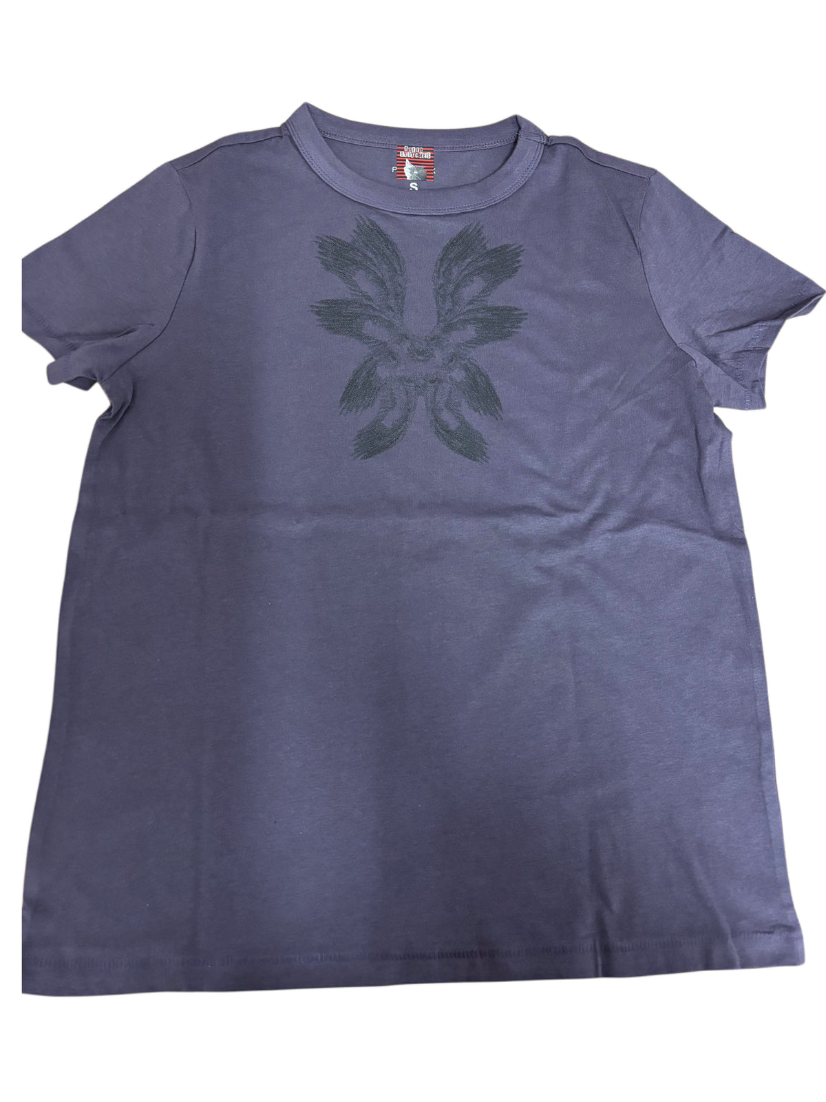 Purple Ladys Short Sleeve T-Shirt with Angel Print