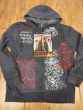 My Chemical Romance upcycled blue zip up hoodie