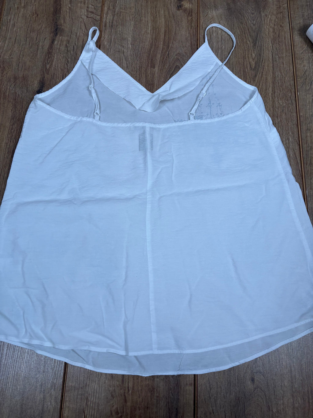 White upcycled vintage style house print tank top vest