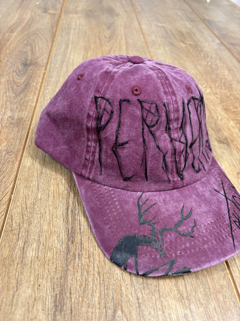 Ethel Cain Inspired Purple Washed Cap