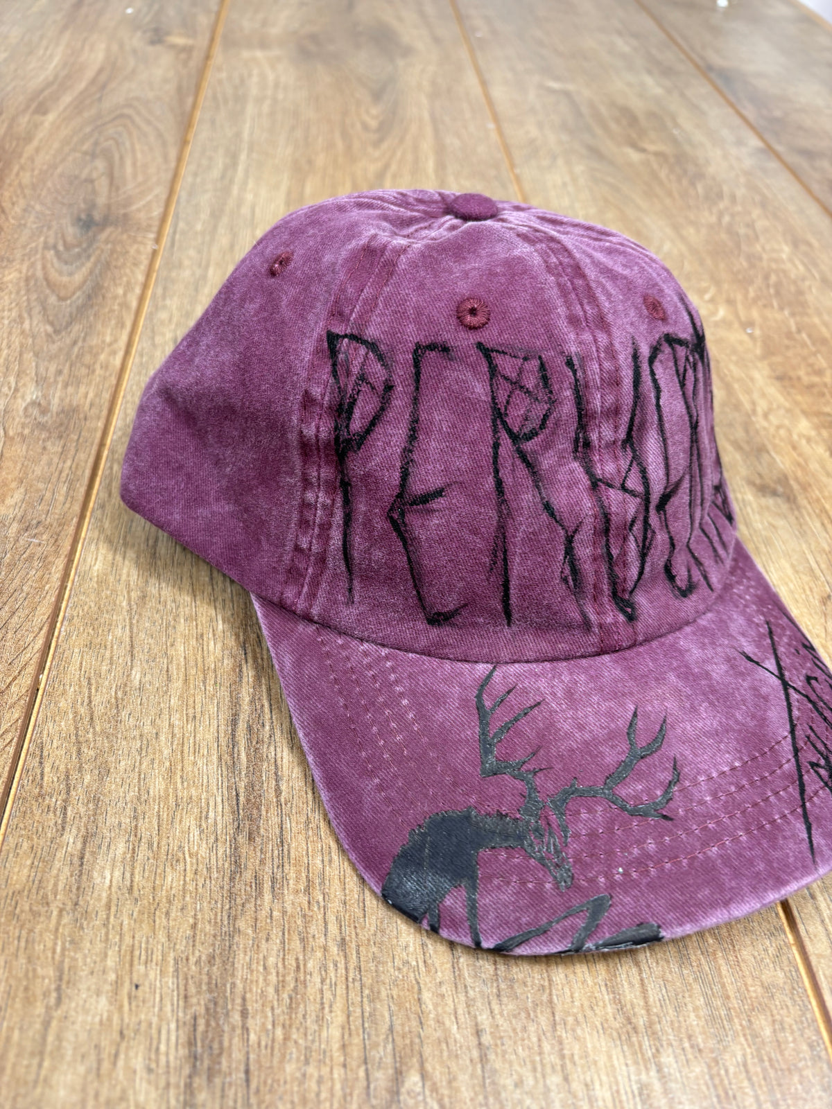 Ethel Cain Inspired Purple Washed Cap