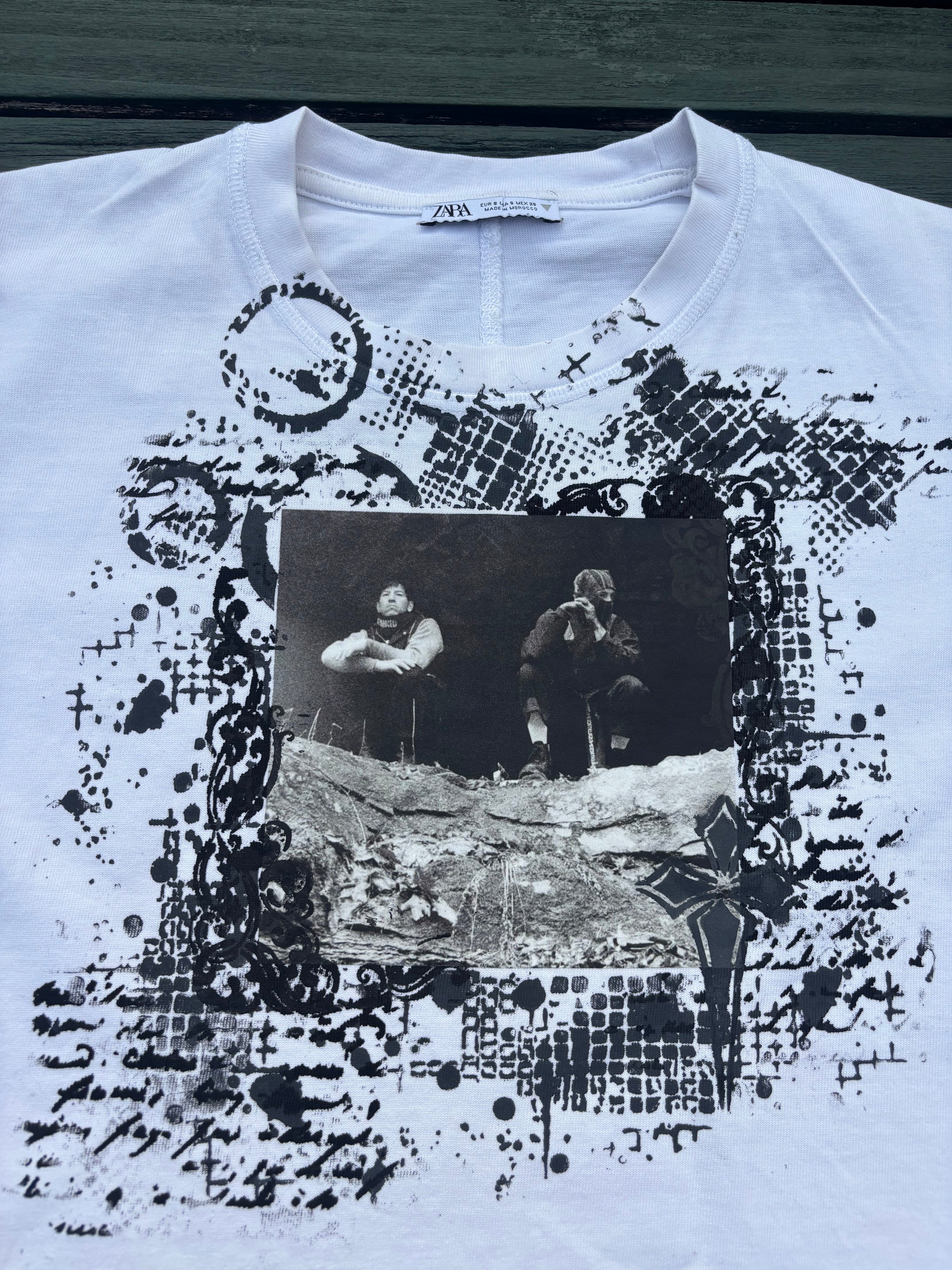 Twenty one pilots thick boxy fit white tshirt