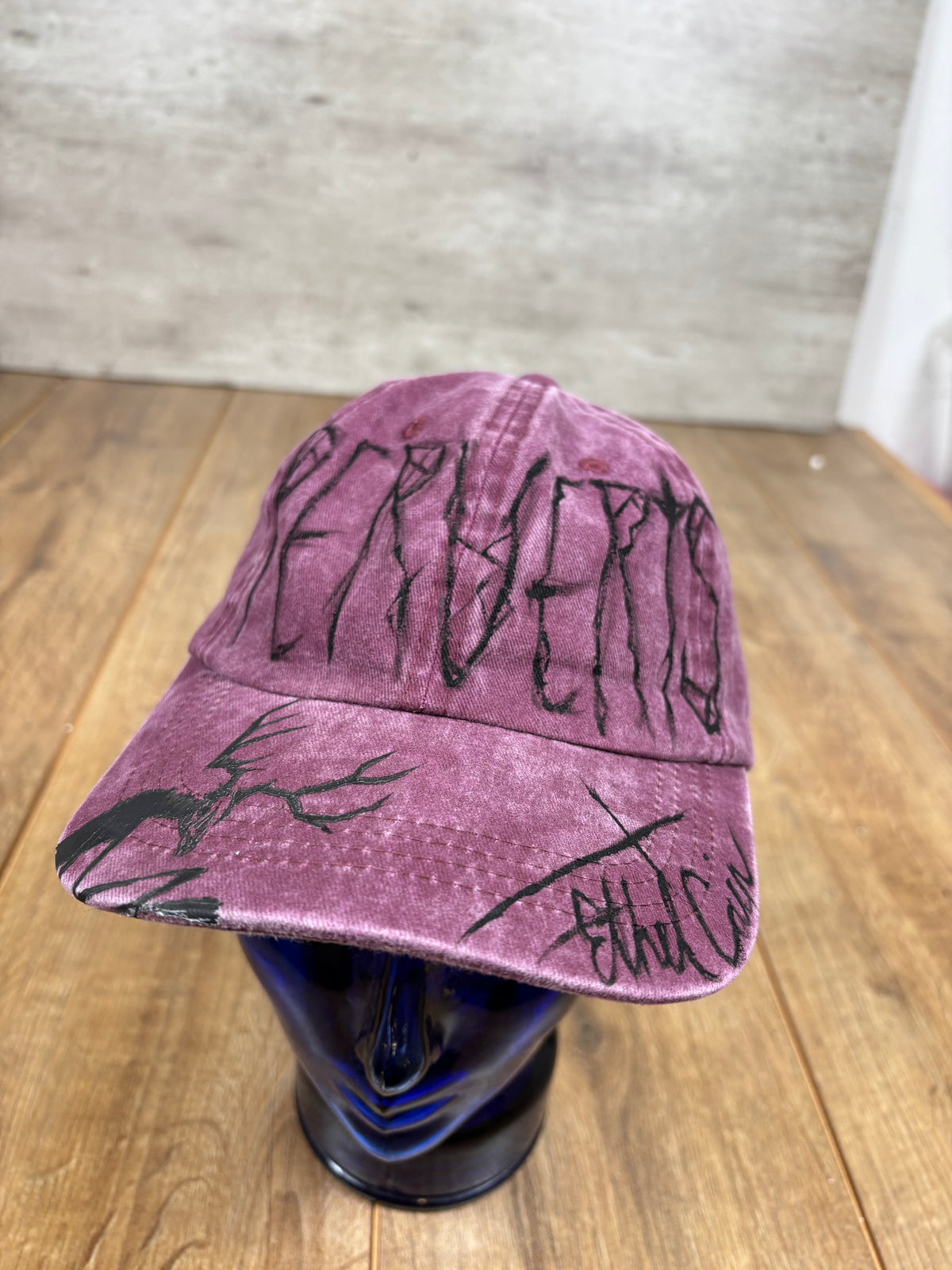 Ethel Cain Inspired Purple Washed Cap