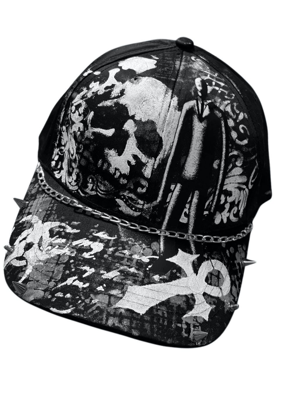 Slenderman inspired alternative cap with metal work