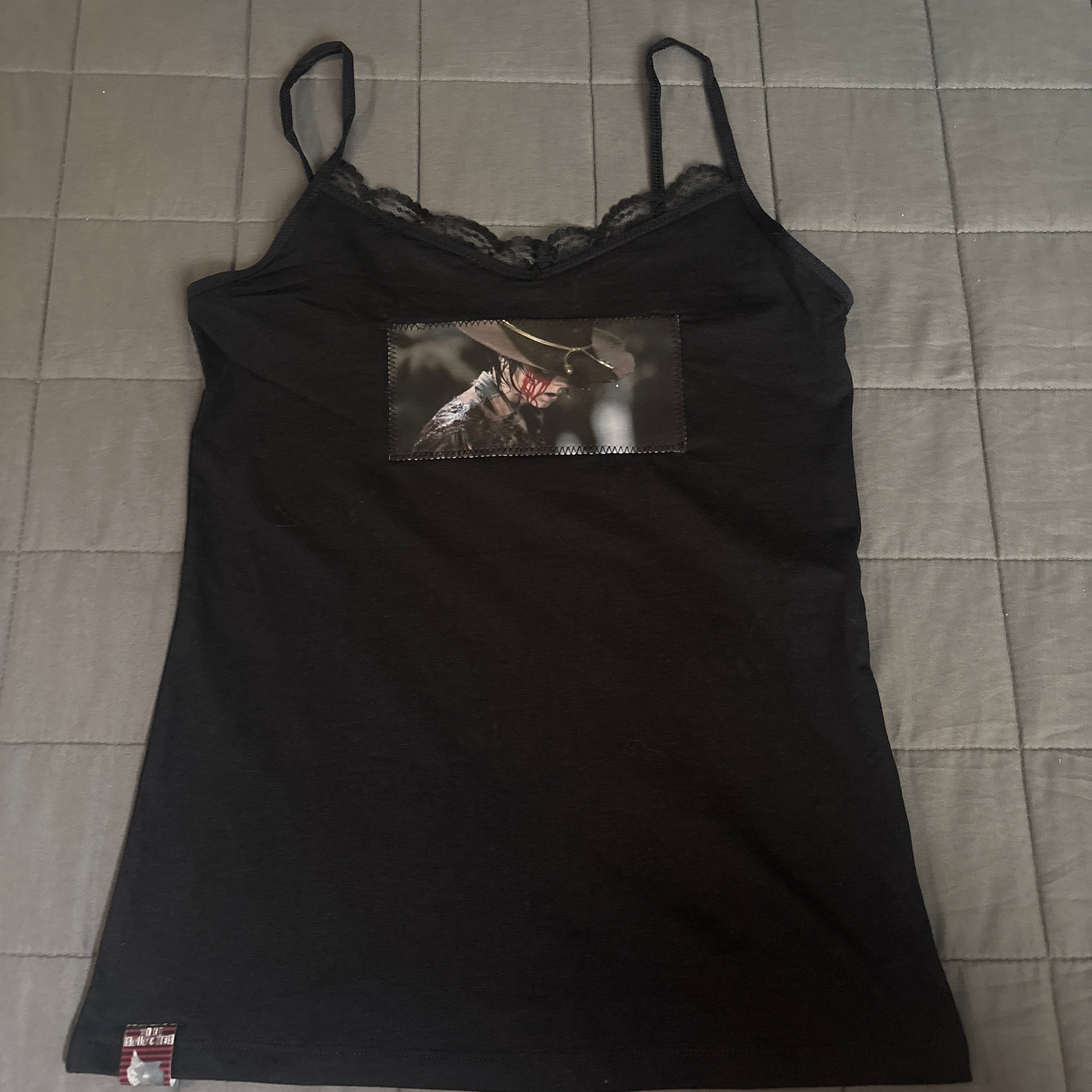 Carl Grimes TWD cami laced tank top