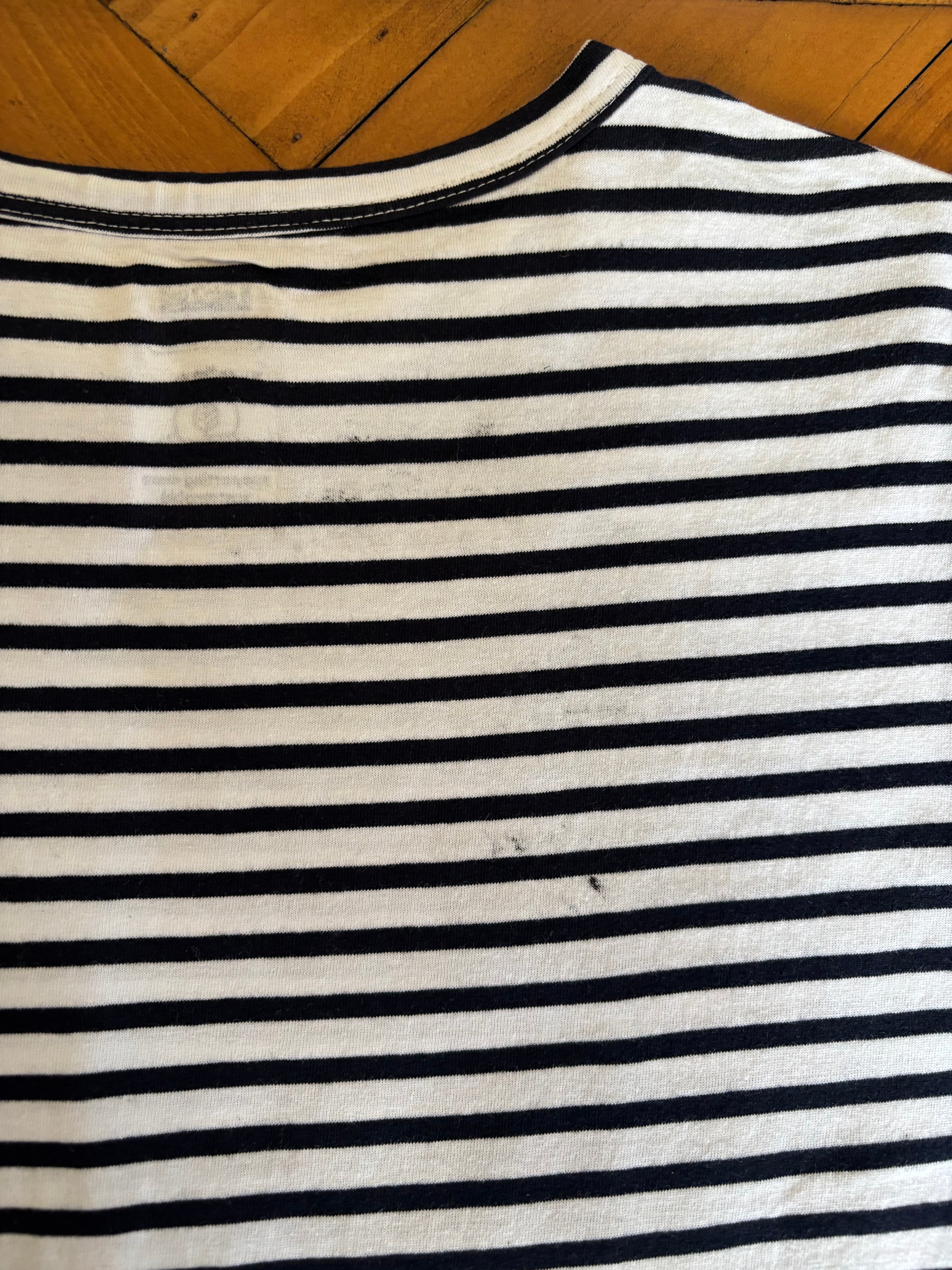 Hannibalnbc inspired striped black and white striped tshirt with skulls will graham