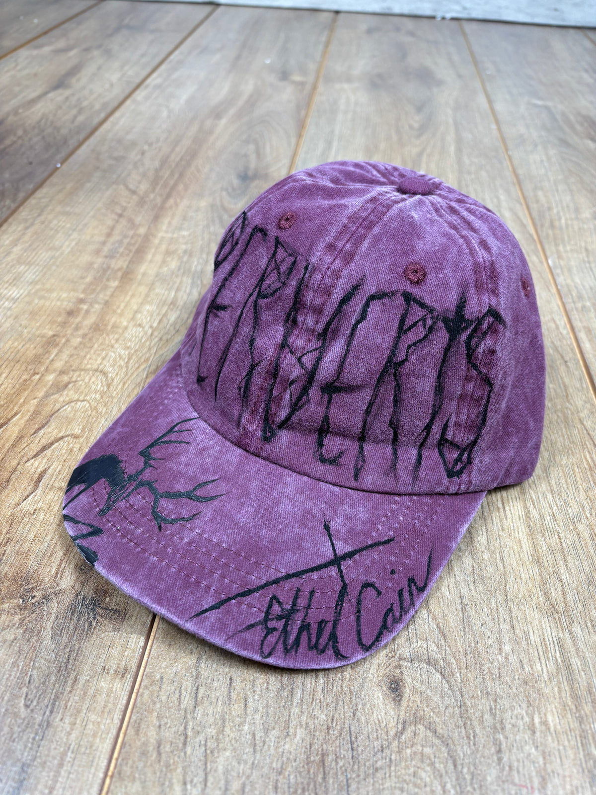 Ethel Cain Inspired Purple Washed Cap
