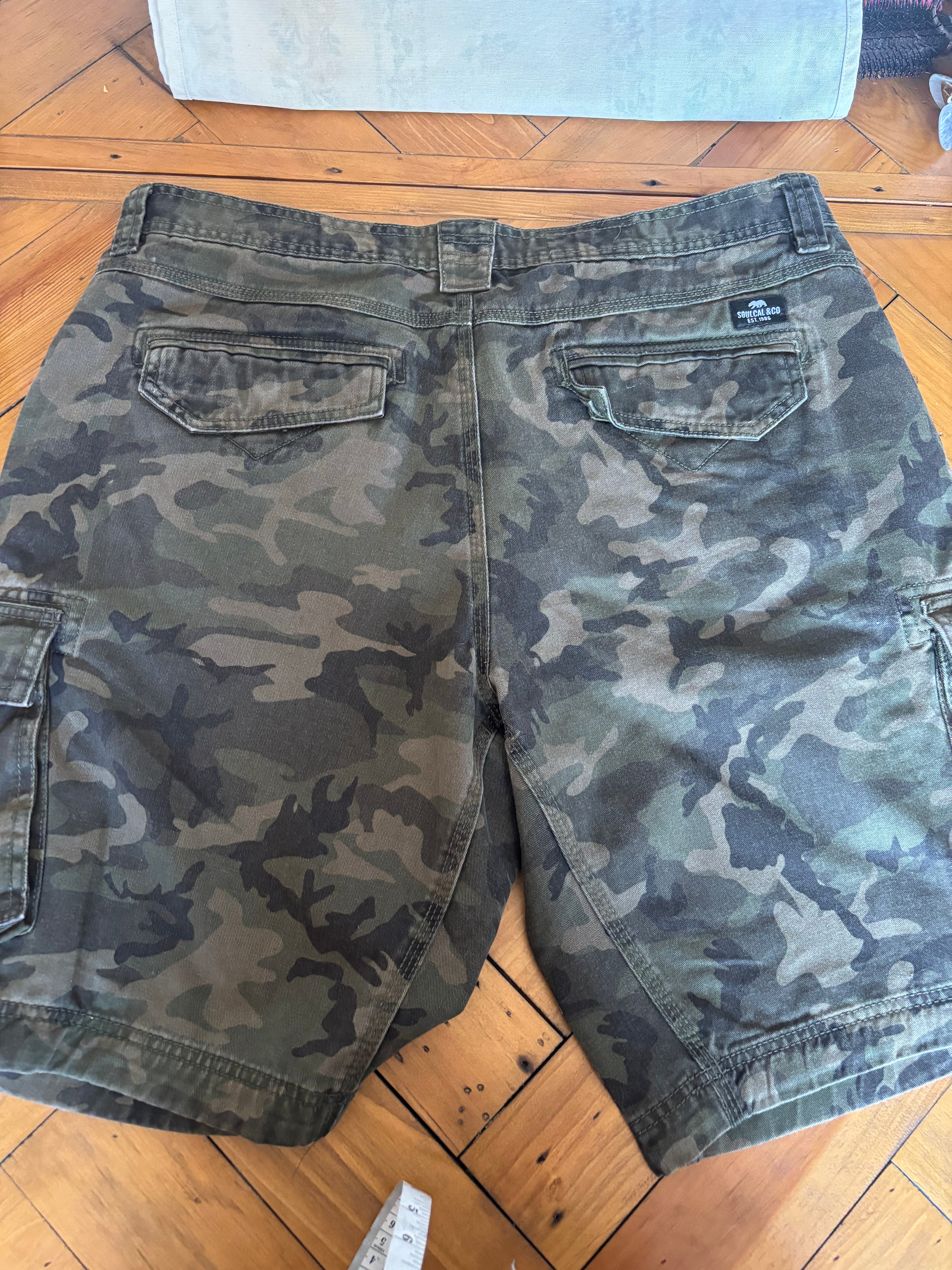 The Walking Dead inspired cargo camo shorts