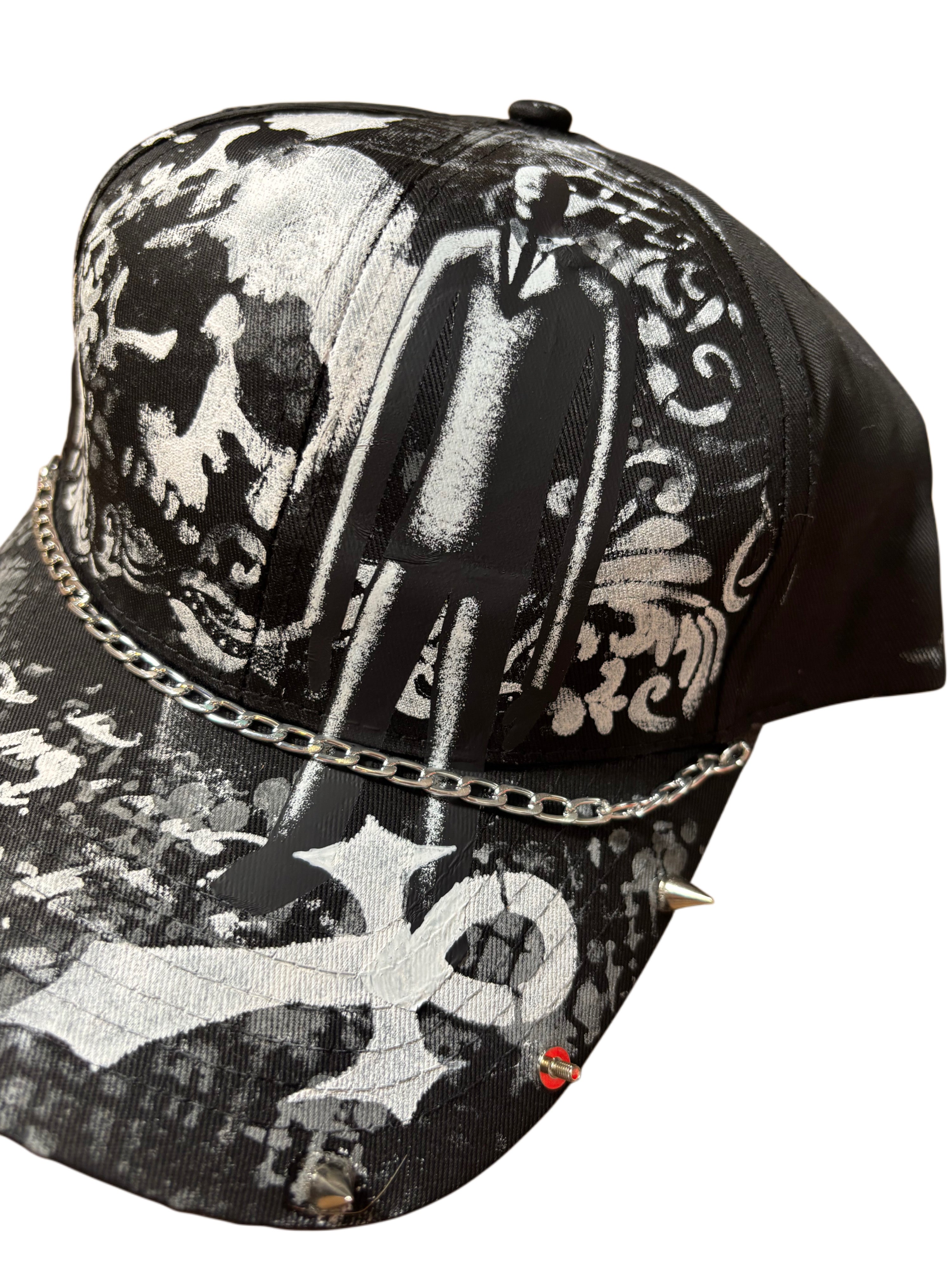 Slenderman inspired alternative cap with metal work