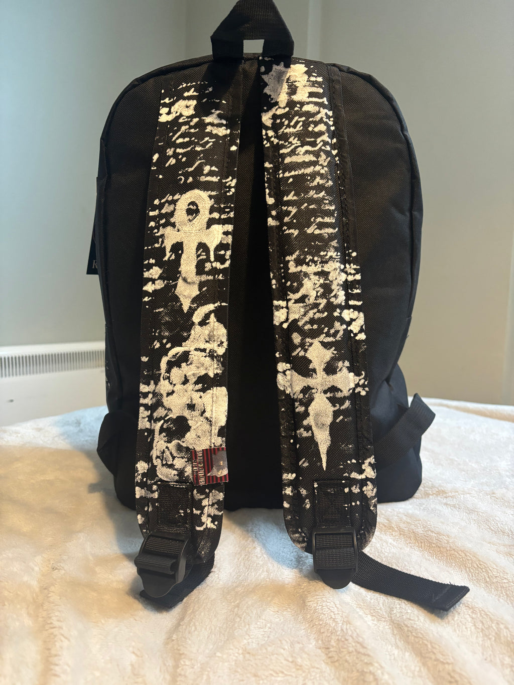Alternative skull patchwork backpack