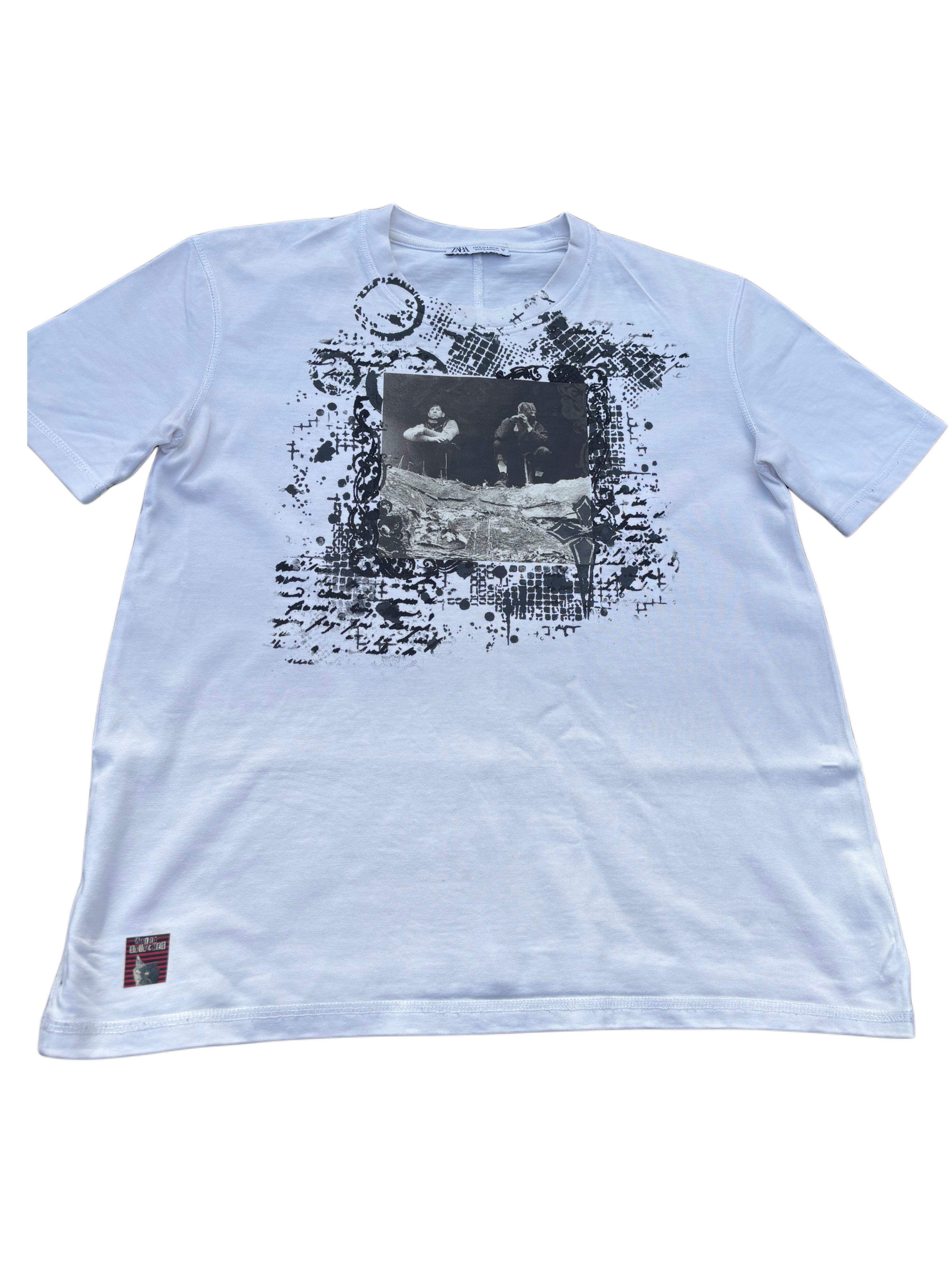 Twenty one pilots thick boxy fit white tshirt