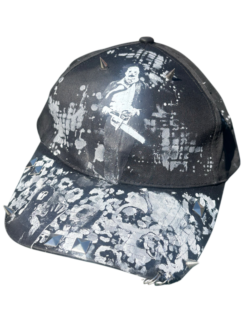 Chainsaw massacre hat with metal work